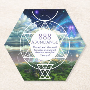 Cosmic gate manifestation paper coaster