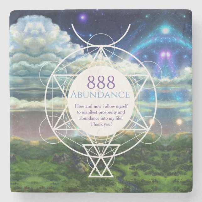 Cosmic gate manifestation  stone coaster (Front)