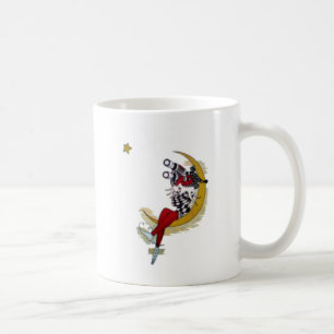 Cosmic Gaze: Elf on the Moon Adventure Coffee Mug
