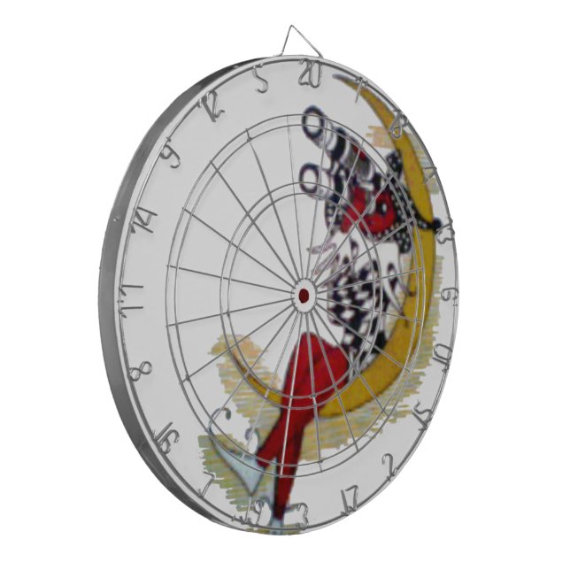 Cosmic Gaze: Elf on the Moon Adventure Dartboard (Front Left)