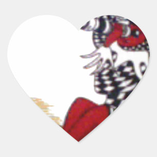 Cosmic Gaze: Elf on the Moon Adventure Heart Sticker