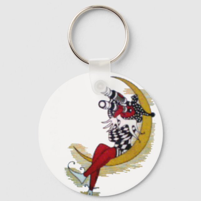 Cosmic Gaze: Elf on the Moon Adventure Key Ring (Front)