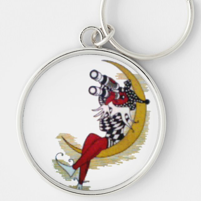 Cosmic Gaze: Elf on the Moon Adventure Key Ring (Front)