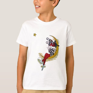 Cosmic Gaze: Elf on the Moon Adventure T-Shirt