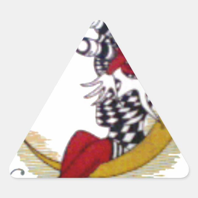 Cosmic Gaze: Elf on the Moon Adventure Triangle Sticker (Front)