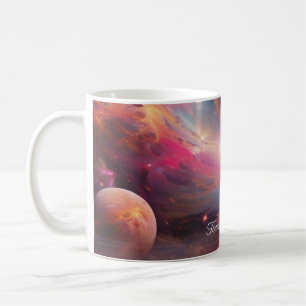 Cosmic Geometric Composition Coffee Mug