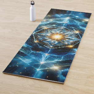 Cosmic Geometry Mandala Star Universe Abstract Yoga Mat