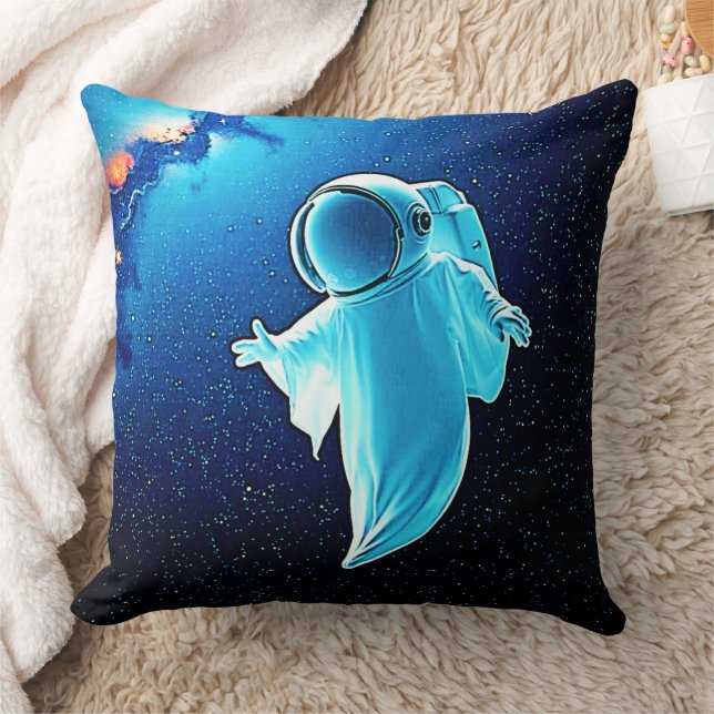 Cosmic Ghost in Space Design Cushion (Blanket)