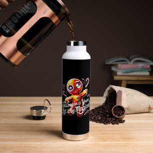Cosmic Gingerbread Insulated Holiday Water Bottle 