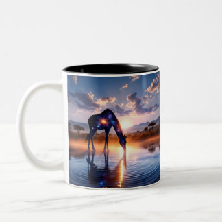 Cosmic Giraffe - African Sunset Coffee Mug Rino