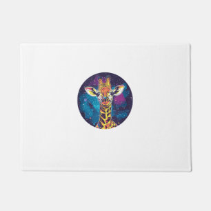 Cosmic Giraffe Universe Adventure Doormat