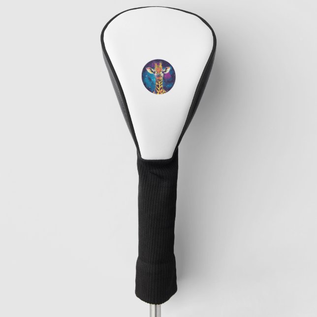 Cosmic Giraffe Universe Adventure  Golf Head Cover (Front)