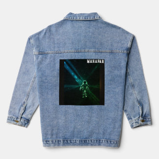 Cosmic Glow Astronaut 🚀🌌 Denim Jacket