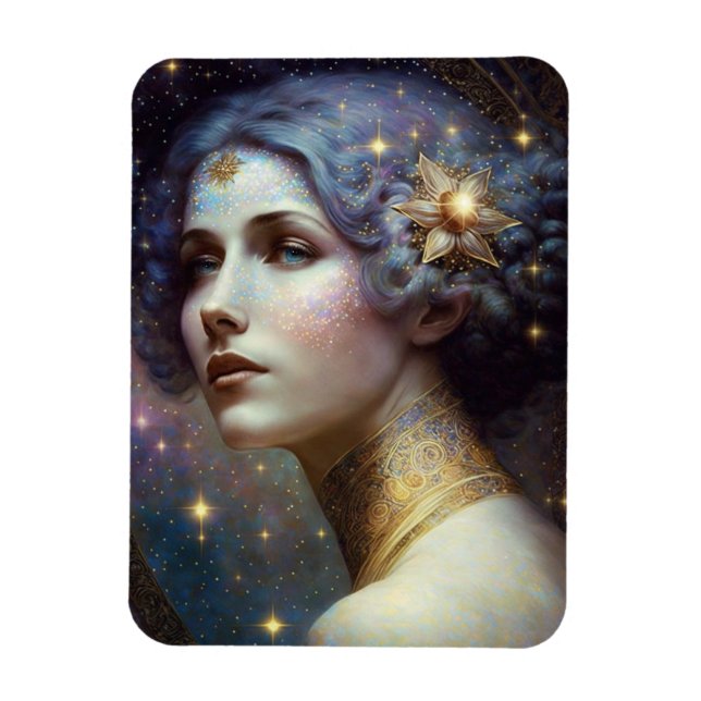 Cosmic Goddess Fantasy Art Magnet (Vertical)