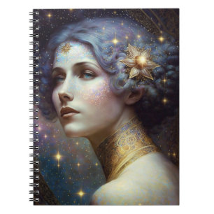 Cosmic Goddess Fantasy Art Notebook