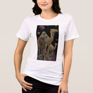 Cosmic golden camel duo Tri-Blend shirt
