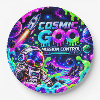 Cosmic Goo Mission Control Paper Plate