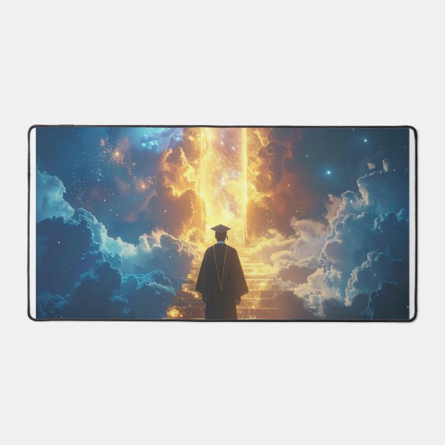 Cosmic Graduation Gateway Desk Mat (Front)