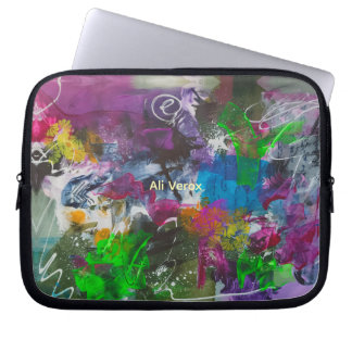 Cosmic Graffiti Abstract Laptop Sleeve