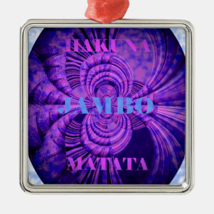 Cosmic Hakuna Art Print Metal Tree Decoration