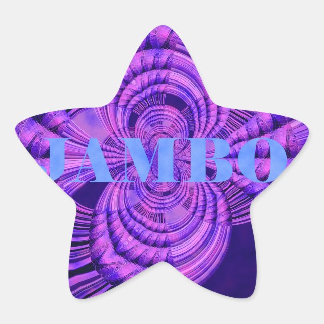 Cosmic Hakuna Art Print Star Sticker (Front)