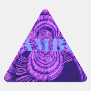 Cosmic Hakuna Art Print Triangle Sticker