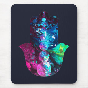 Cosmic Hamsa Mouse Pad