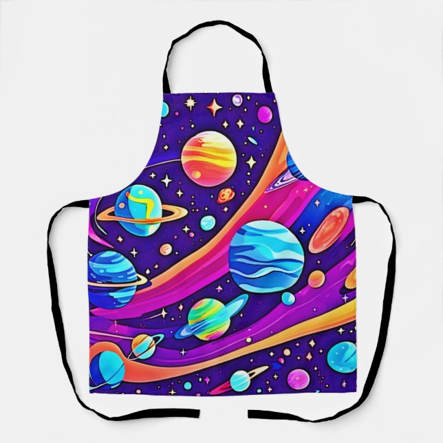 Cosmic Harmony Art Apron (Front)
