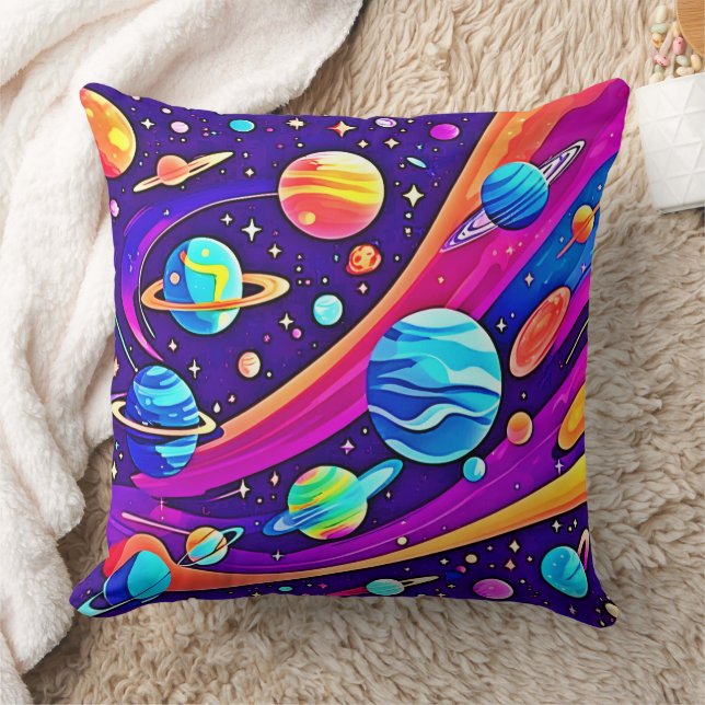Cosmic Harmony Art Cushion (Blanket)