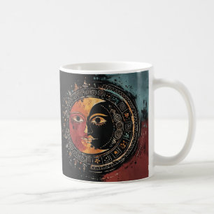 Cosmic Harmony Sun and Moon Coffee Mug
