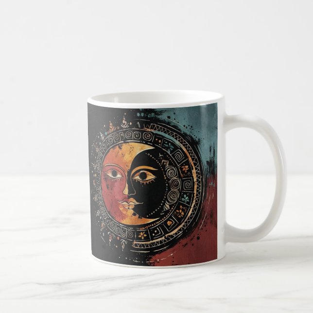 Cosmic Harmony Sun and Moon Coffee Mug (Right)