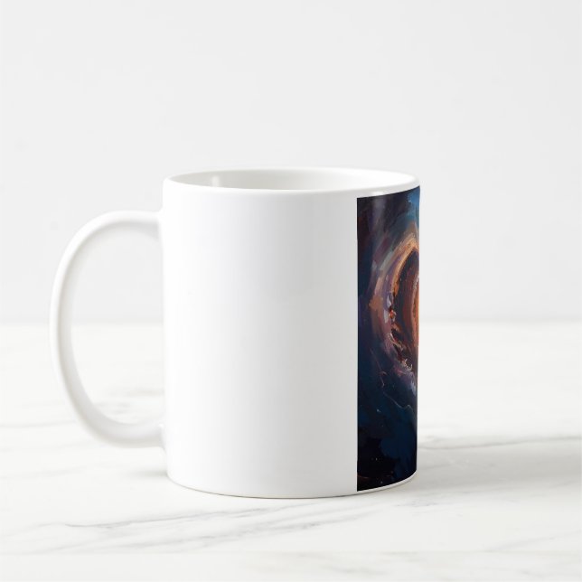 Cosmic Heart Galaxy Love Art – Universe Romance  Coffee Mug (Left)