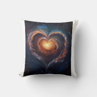 Cosmic Heart Galaxy Love Art – Universe Romance  Cushion