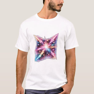 Cosmic Heartburst Galaxy Starburst Space Aesthetic T-Shirt