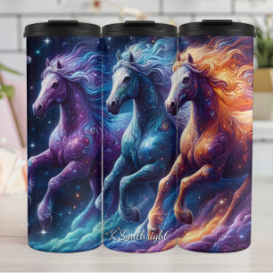 Cosmic Horses Galaxy Star Gallop Thermal Tumbler