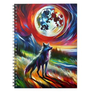 Cosmic Howl Wolf Notebook