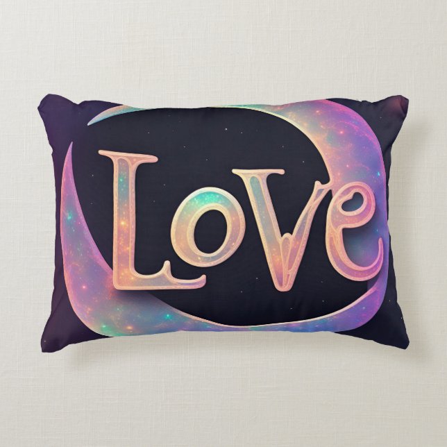 Cosmic I Love You Decorative Cushion (Front)