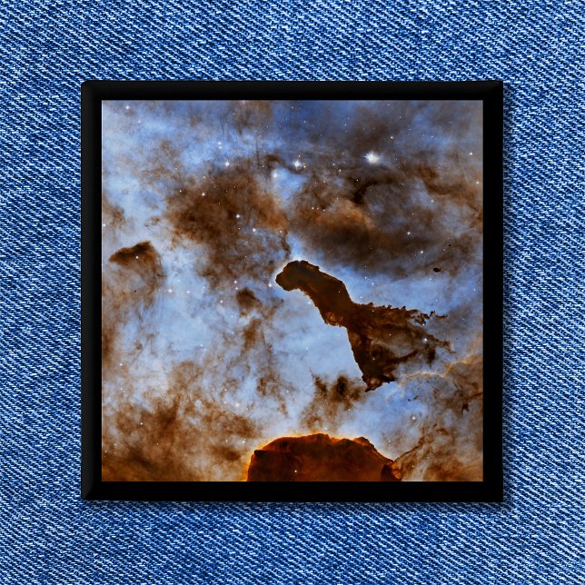 Cosmic Ice Celestial Space Photo 15 Cm Square Badge (Cosmic Ice Carina Nebula Celestial Space Photo Button)