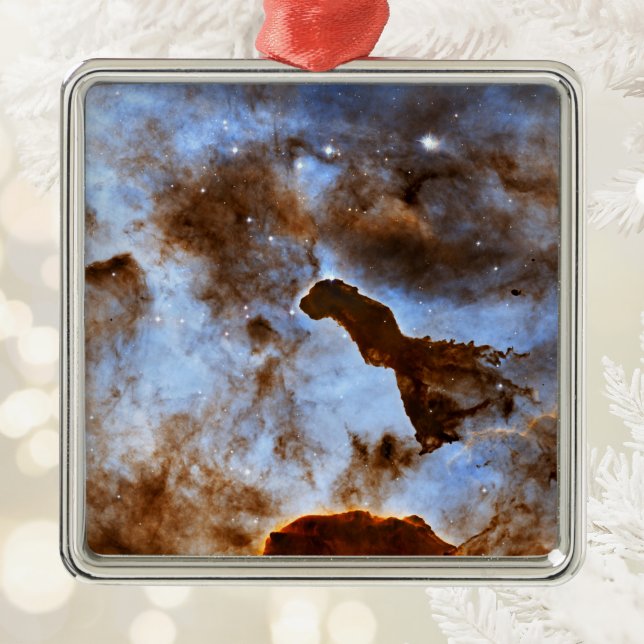 Cosmic Ice Space Photo Metal Ornament (Cosmic Ice Space Photo Metal Ornament)