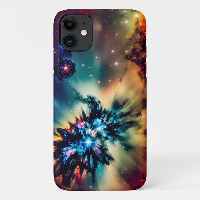 Cosmic indigo bright mystical mesmerised landscape Case-Mate iPhone case (Back)
