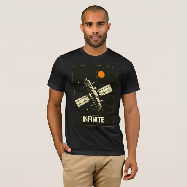 Cosmic Infinite - Retro Sci-Fi T-Shirt (Front Full)