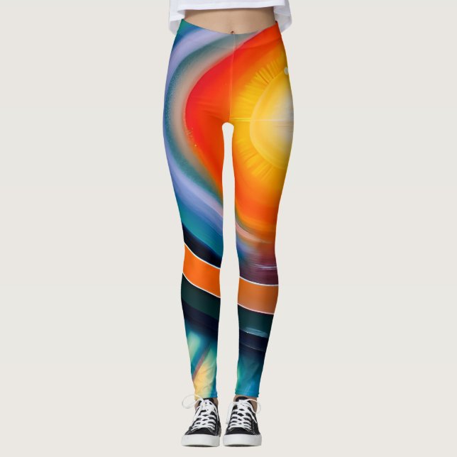 Cosmic-Inspired Leggings (Front)