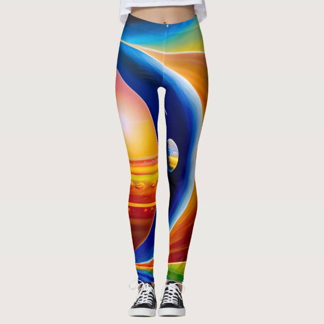Cosmic-Inspired Leggings (Front)