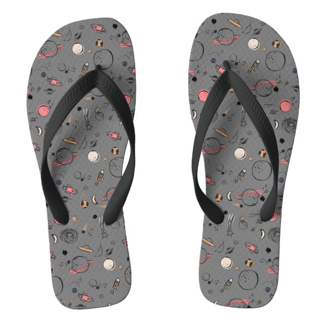 Cosmic Island | Great Galaxies and stars Thongs (Footbed)