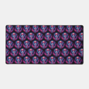 Cosmic Jellyfish Artwork Galaxy Desk Mat