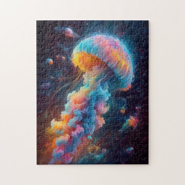 Cosmic Jellyfish Artwork Jigsaw Puzzle (Vertical)