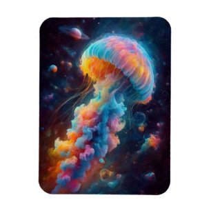 Cosmic Jellyfish Artwork Magnet