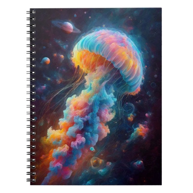 Cosmic Jellyfish Artwork Notebook (Front)