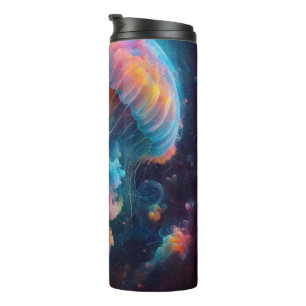 Cosmic Jellyfish Artwork Thermal Tumbler