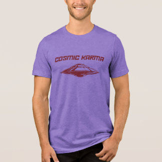 Cosmic Karma Purple Power T-Shirt Tri-Blend Shirt